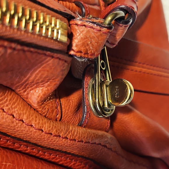 Chloe Paraty Women’s Leather Shoulder Bag - Red - Picture 8 of 11